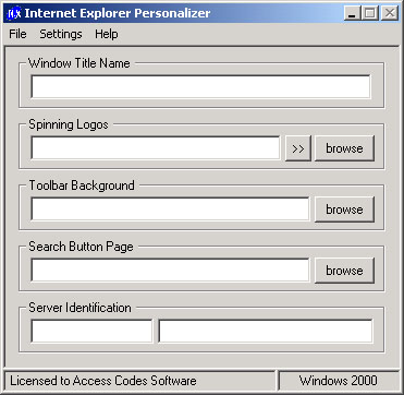 Internet Explorer Personalizer 3.0 (build 2000)